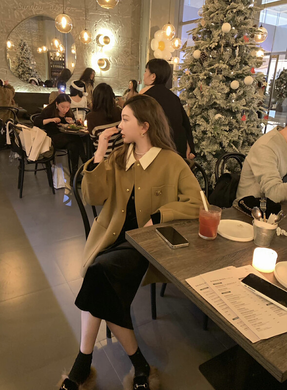 【Y.JIA】Golden button wool coat short coat 99058-1