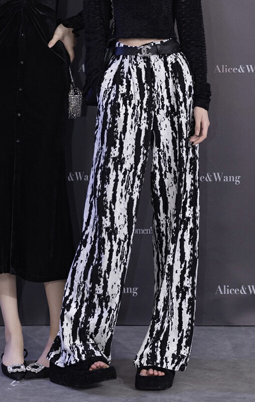 【SAVAGE】High Waist Straight Wide Leg Casual Pants S1269# WPL