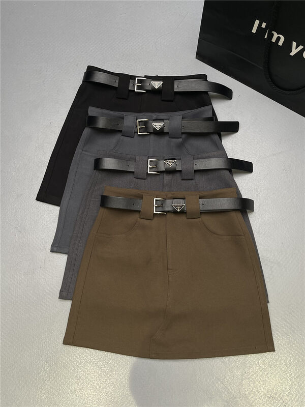Original price 98.99! 【T-PLATFORM】Retro high waist slim skirt (without belt) 2993# CQW