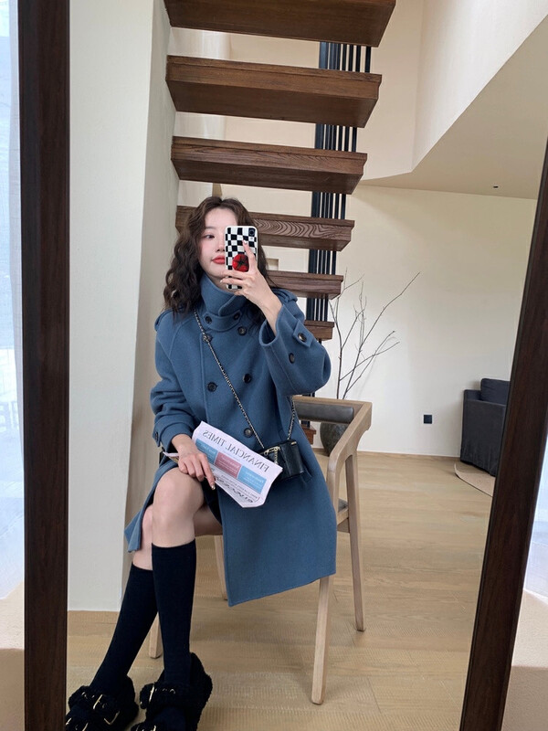 【Y.JIA】Stand-collar wool coat coat 99002-1