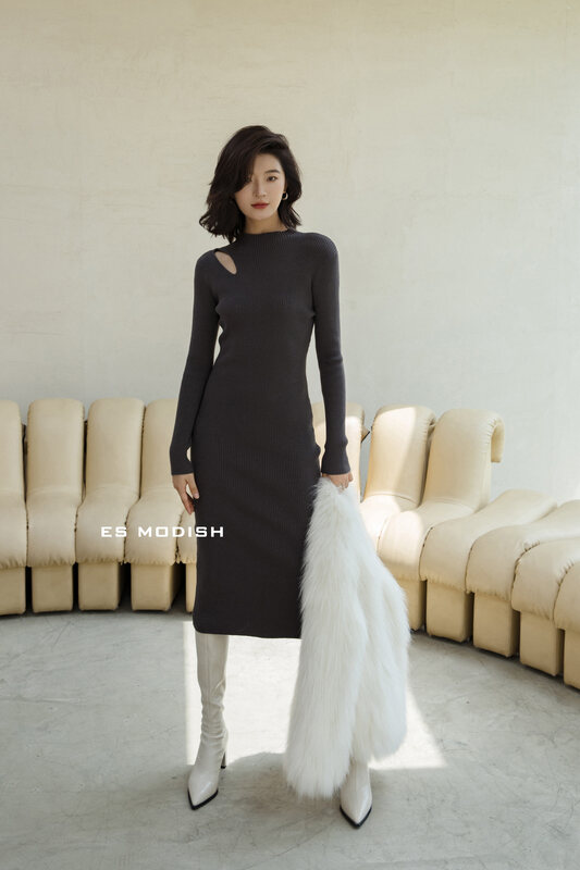 【ES MODISH】Design Slim Sexy Dress OPS1924# CQW