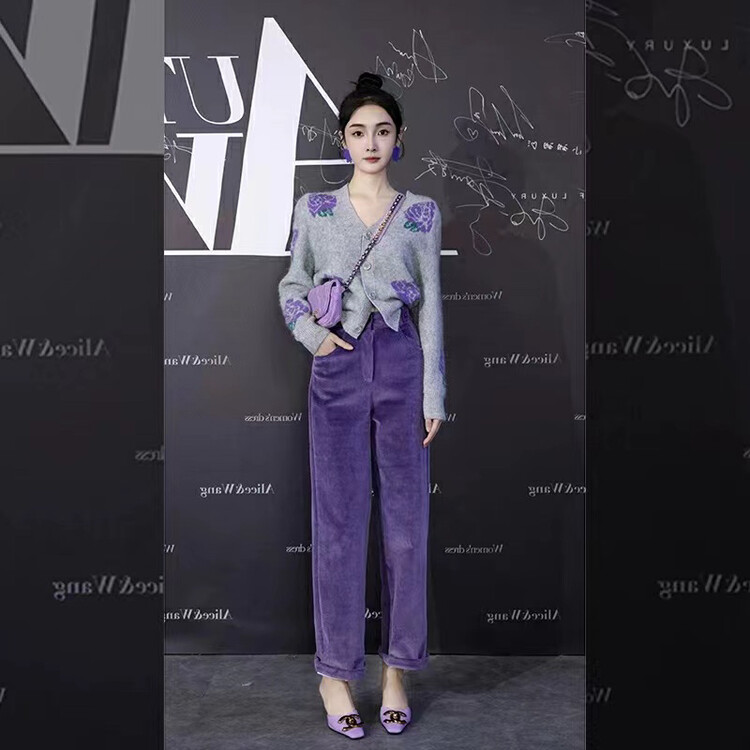 New in winter! [ARE STUDIO] design elastic waist corduroy wide-leg casual pants 92289# OZQ