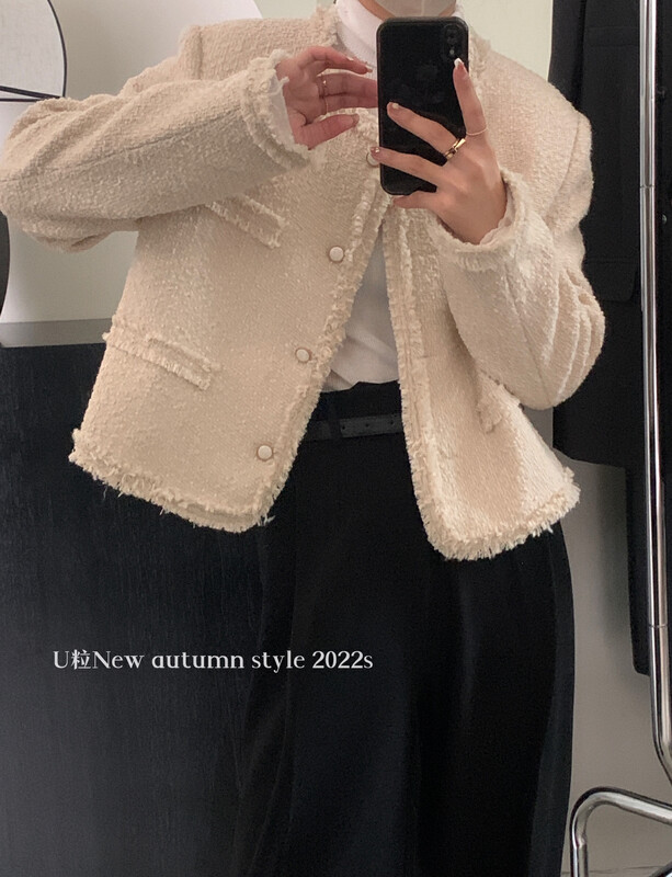[U grain] Dongdaemun's new small fragrance short coat 886