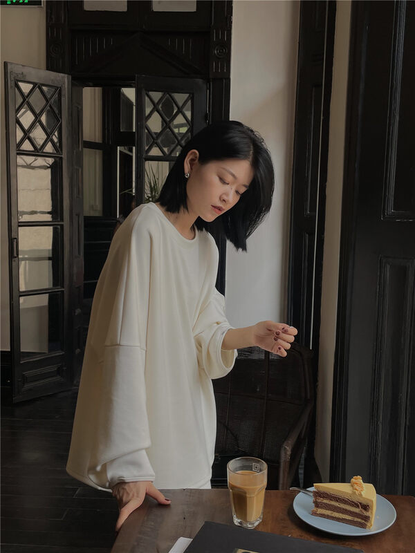 New in winter! [SOUL] Simple and loose space cotton comfortable pullover sweater 2569# CLS