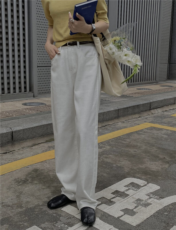 New in autumn!【SOUL】Korean style straight slim all-match jeans 2739# CLS
