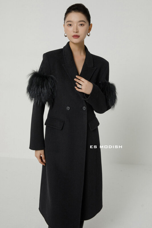 【ES MODISH】Big-name luxury long wool coat (including 100% wool) JK2050A# CQW
