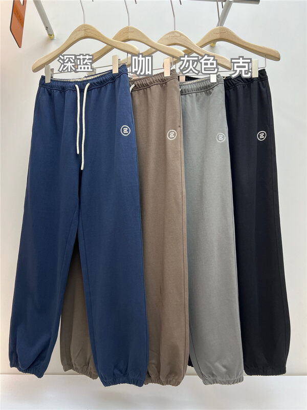 【T-PLATFORM】Simple Pattern Elastic Waist Casual Pants 2985# CQW