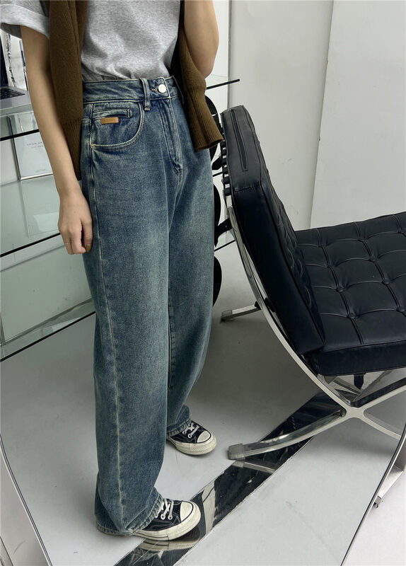 New in winter!【T-PLATFORM】Loose, versatile and comfortable fleece jeans 8955# CQW