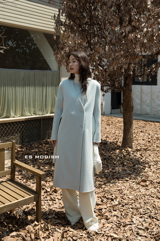New for winter!  【ES MODISH】High-quality temperament loose wool coat (with belt) (100% wool) JK2025A# CQW
