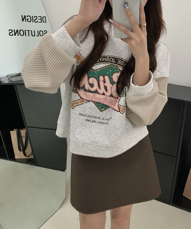 【Y.JIA Yijia】Korean casual loose and simple all-match sweater YS1-6223# FHX