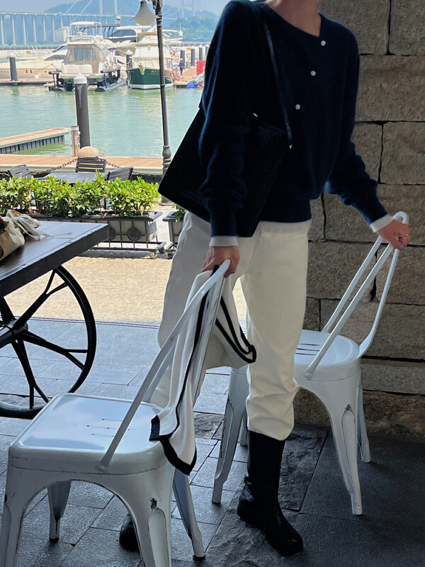 【EVER TRUE】Korean Comfortable Versatile Loose Knit Cardigan 65017# CLS