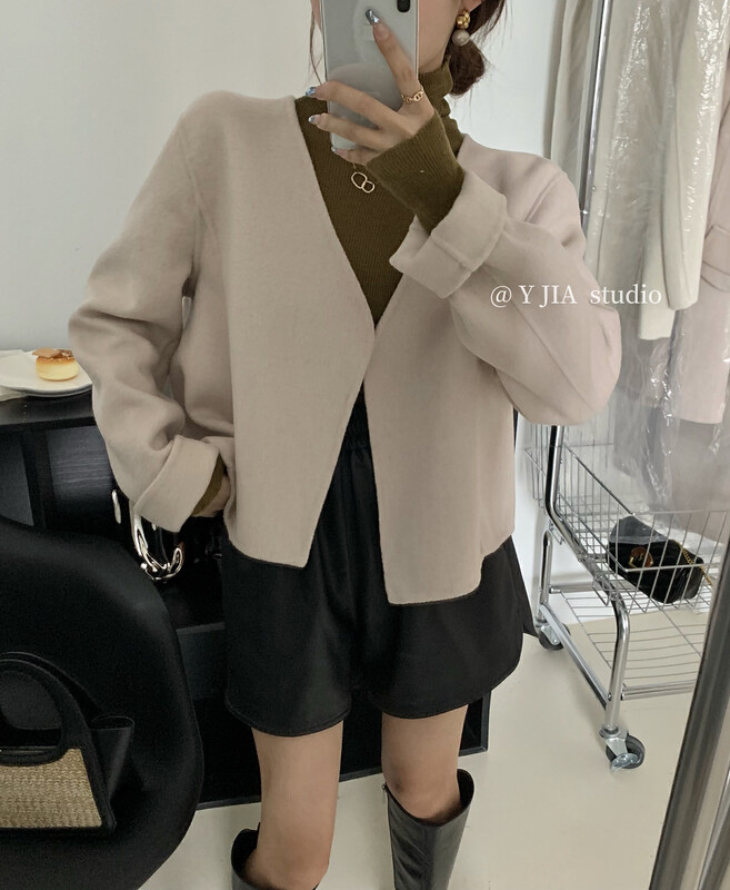 【Y.JIA】Korean style short wool coat coat 99013-1