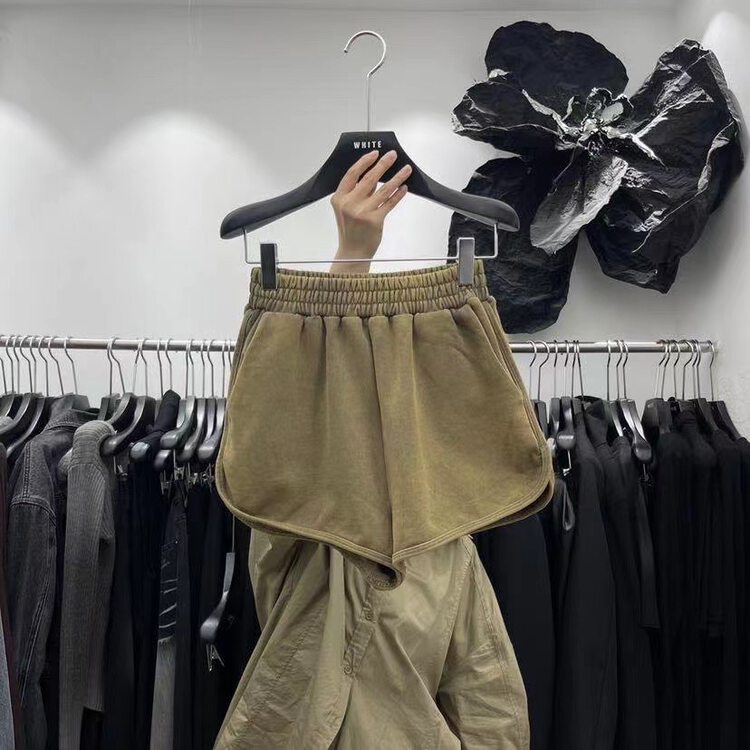 New in autumn! [WHITE] Elastic waist comfortable all-match casual pants K-88600# HYY