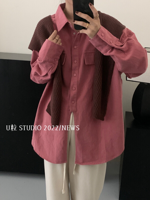 [U grain] Korean version ins wind wash denim shawl suit (with shawl) 1016# FHX