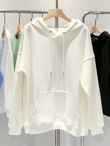 2 types of autumn fabrics 2 types of fleece winter fabrics Autumn and winter loose sweaters Chinese cotton back collar