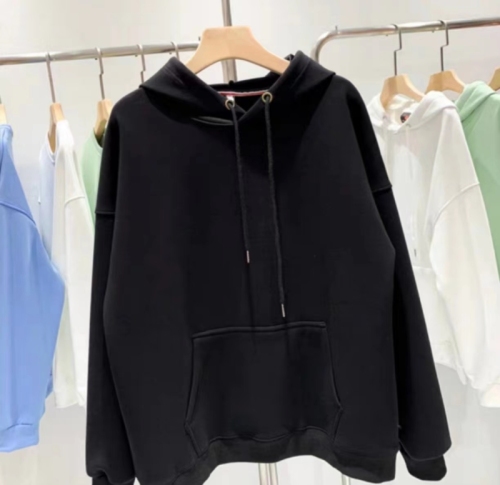 2 types of autumn fabrics 2 types of fleece winter fabrics Autumn and winter loose sweaters Chinese cotton back collar