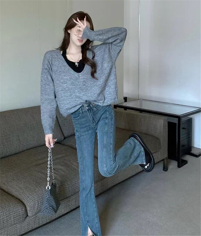 【MS STUDIO】Nice design fake two warm sweaters 94213# PCZ