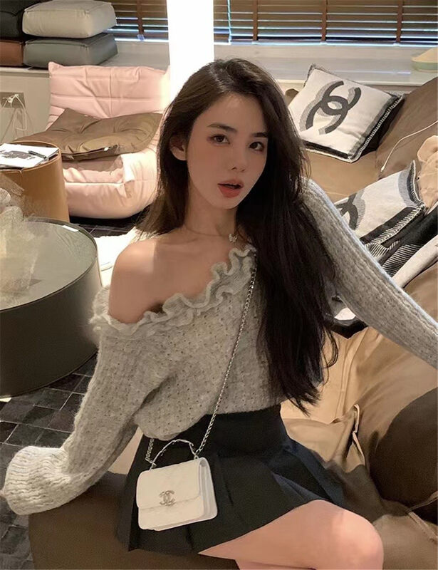 【MS STUDIO】Solid color long-sleeved all-match warm sweater 9445# PCZ