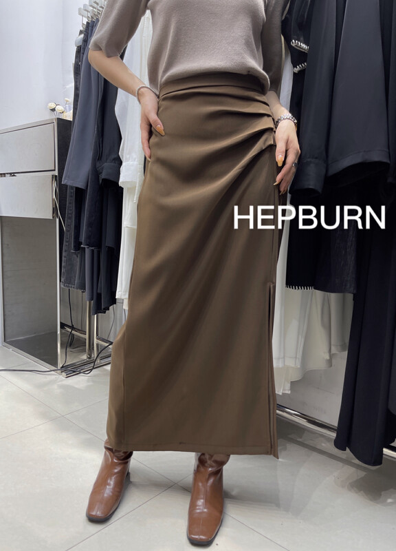 【HEPBURN Hepburn】French pleated skirt 3576-5