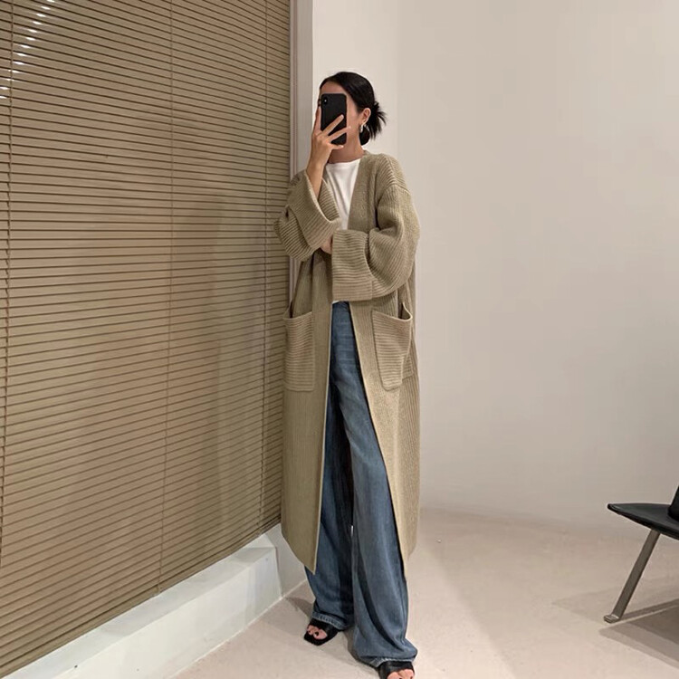 New in autumn! [MK] cardigan is comfortable and versatile loose textured knitted cardigan s069# HJY
