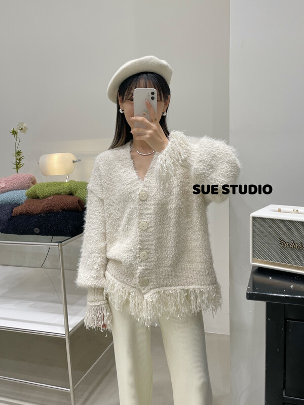 【SUE STUDIO】Glitter Particle Plush Warm Sweater 8973# ZJY