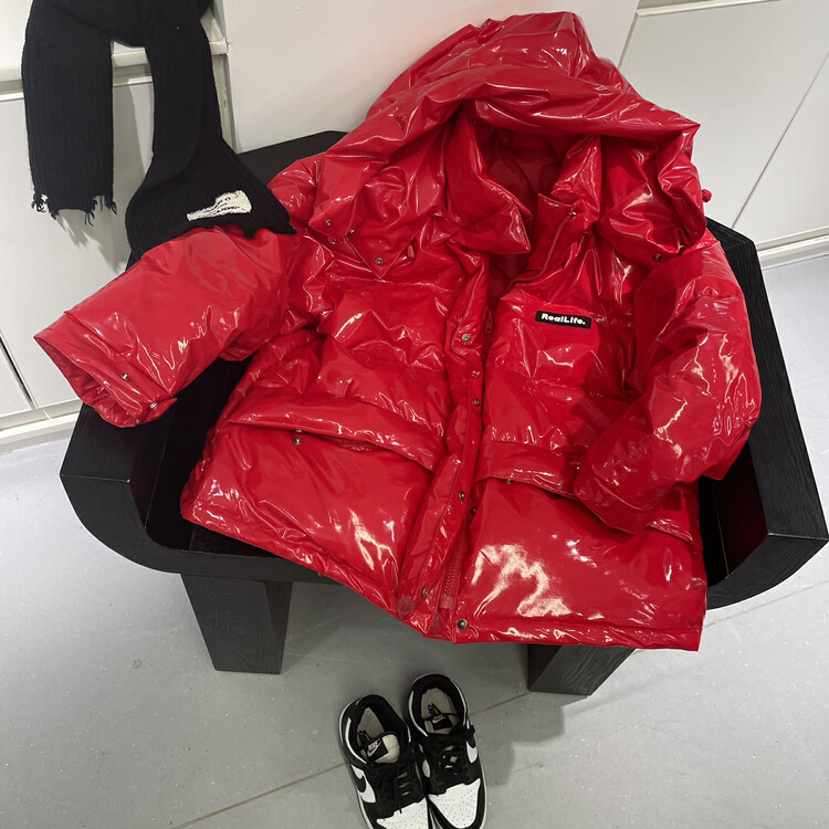 Original price 416.23! [BOBO1972] Hooded loose all-match down jacket white duck down 90%EY217179
