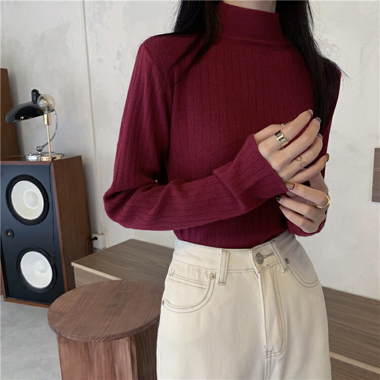 【F·P】Korean Simple Versatile Knit Sweater YY8A63# HBX
