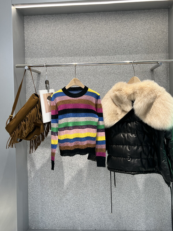 【BOBO1972 】Knitted striped sweater sweater only sells sweater 221723