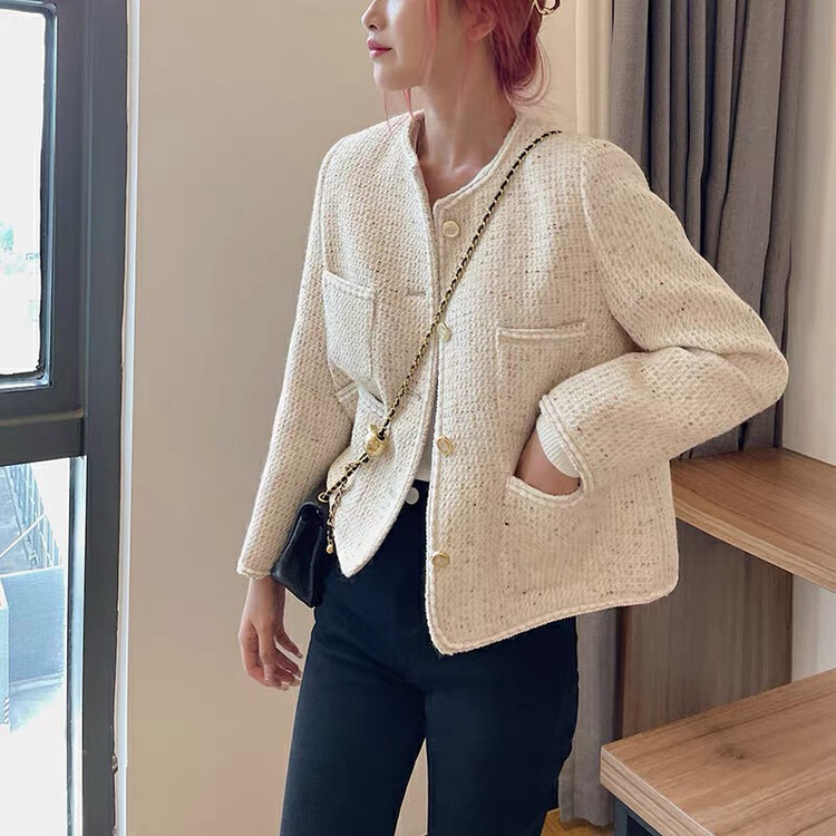 New in autumn! [MK] Xiaoxiang style all-match fashion thin short coat YS1-3630# HJY