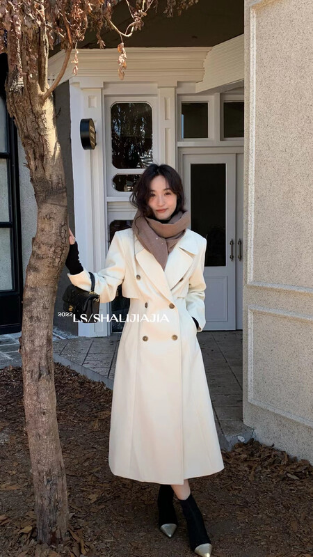 【LS】Korean British style woolen coat 8583