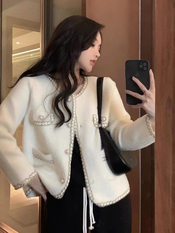 【F·P】Xiaoxiangfeng Thickened Webbing Edge Warm Sweater 3303FP# HBX