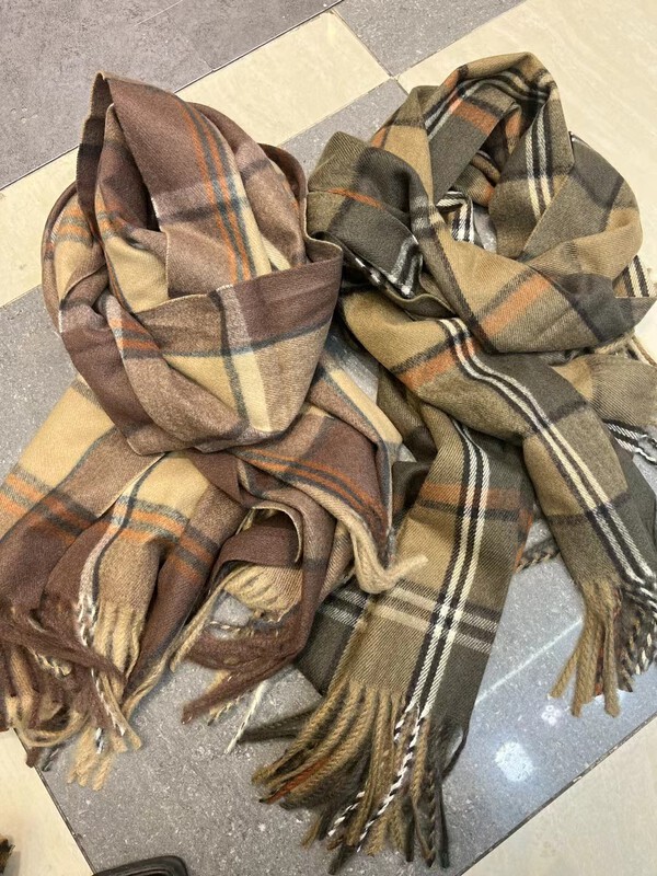 [WANG] Vintage Plaid Versatile Scarf 2023-3 # CL
