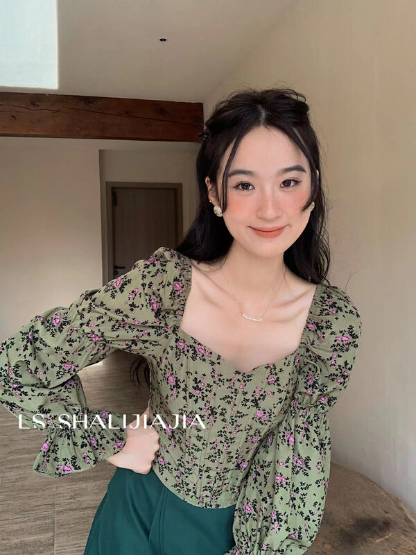 【LS】Floral Gentle Shirt 60132# JHY