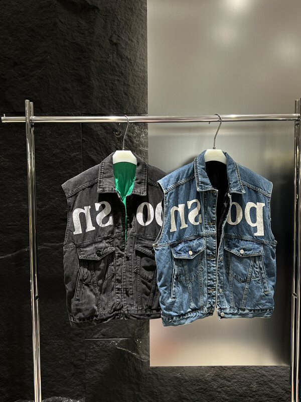 【BOBO1972】GB 90 white duck down denim down vest down jacket only sells vest-219555