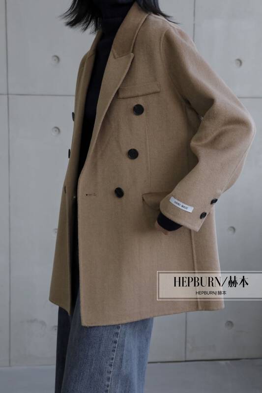 【HEPBURN】Fashionable cashmere (100% cashmere) coat (slim fit) YS2-062# FHX