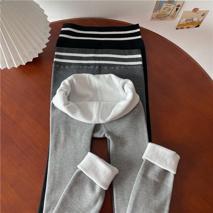 【Blue Show】All-match thickening and fleece high waist leggings 7290# LSW