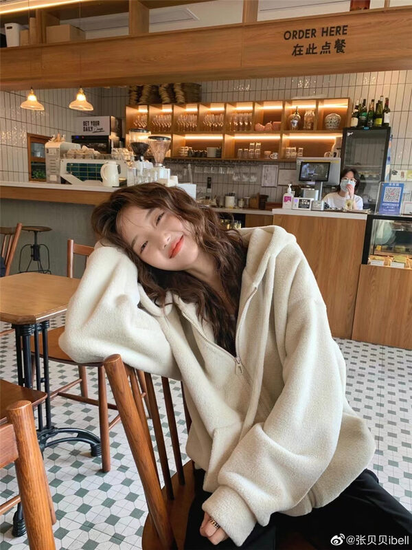 【MS STUDIO】Casual Hooded Loose Fur Sweater 9498# PCZ