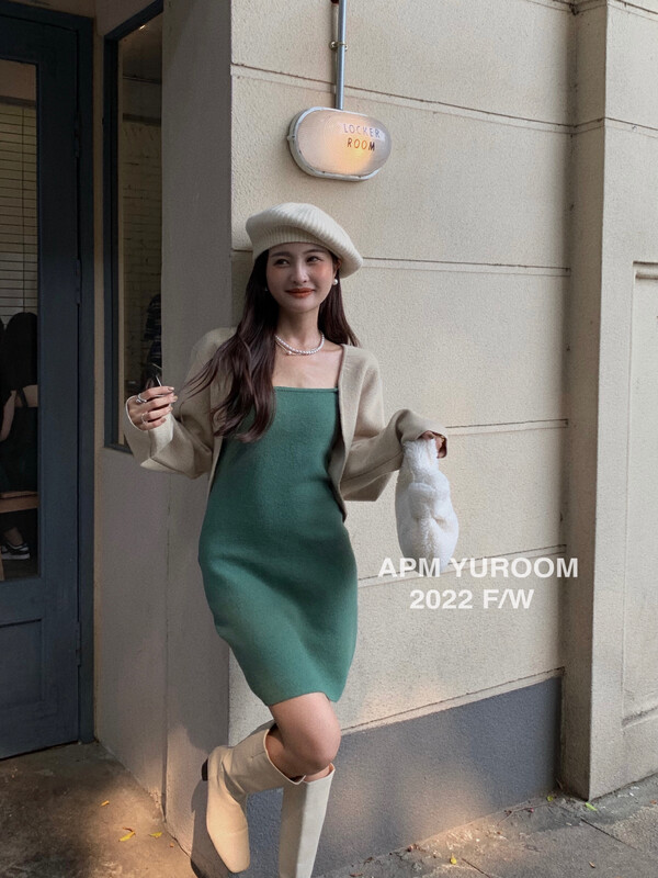 New for winter!  [APM YUROOM] Temperament, versatile and slim knitted cardigan 6088# LSL