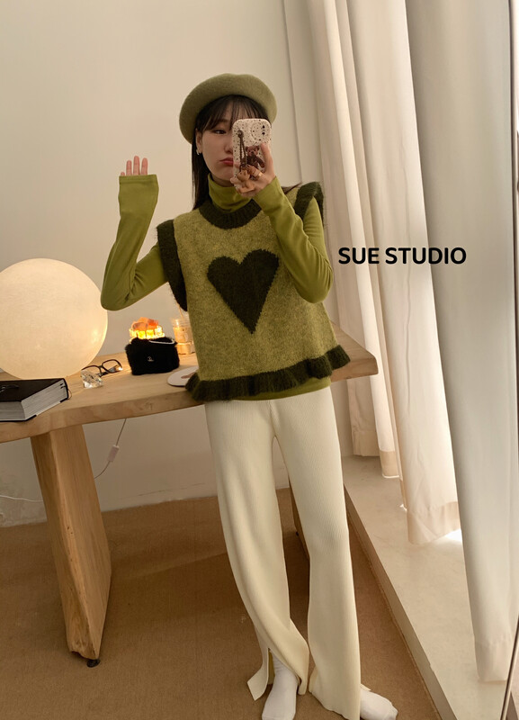 New in winter!【SUE STUDIO】High waist comfortable slim slim casual pants 69910# ZJY