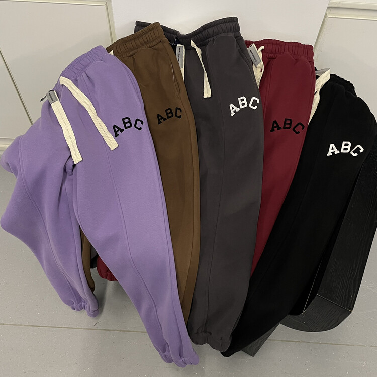 Original price 100.39! [BOBO1972] Plus velvet sports tie casual pants 215696