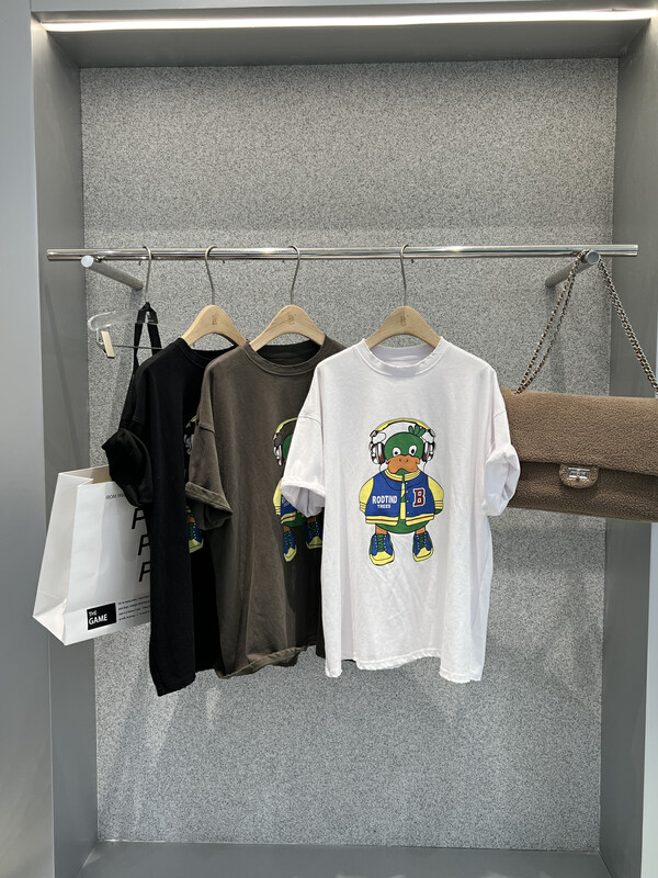 Original price 98.99! [BOBO1972] Brushed loose thick T short-sleeved T-shirt only sells T221778