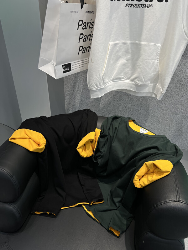 Original price 98.99! 【BOBO1972 】Loose and simple high-quality double-layer thick T short-sleeved T-shirt (color matching only sells T) 229015# CQW