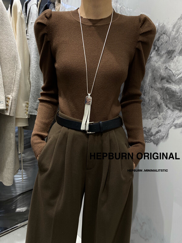 【HEPBURN】Lazy Loose Knit Sweater 8073# FHX