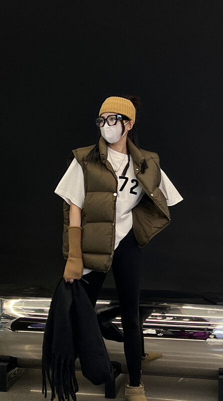 【BOBO1972 】National Standard 90 White Duck Down Vest Warm Down Jacket (Only Down Vest Without Matching) 225001-A# CQW