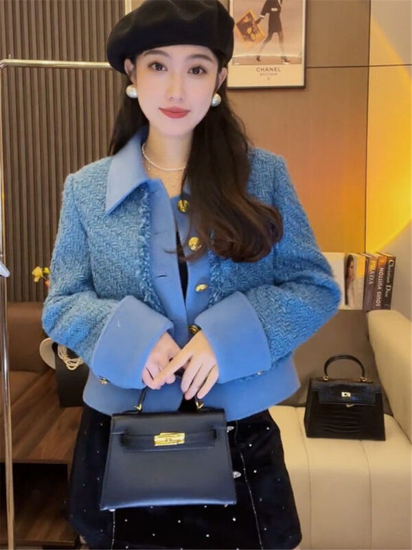 【LINNA】Korean version of Xiaoxiang style short coat (without brooch) 124849# JJ