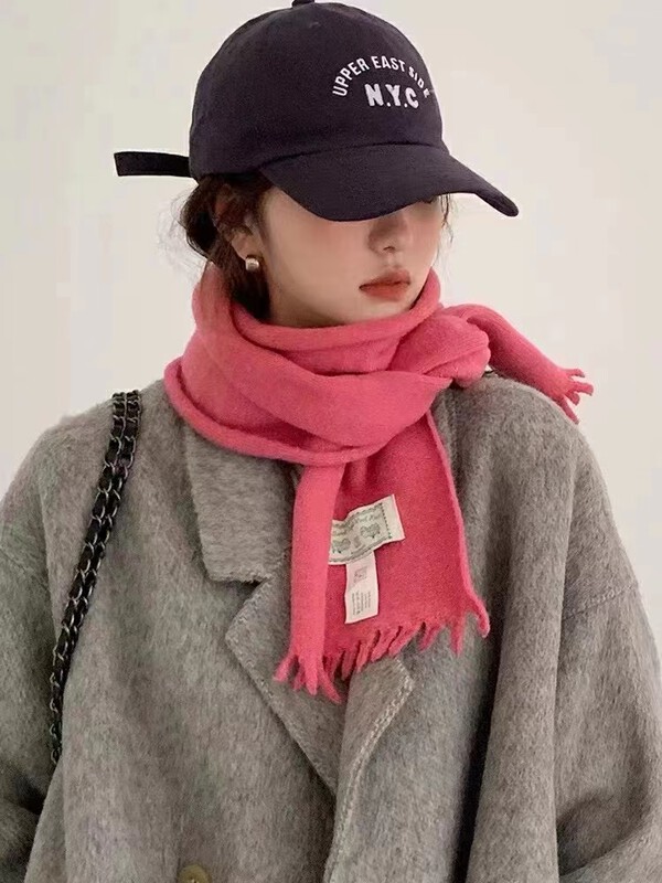 [WANG] Korean wool label scarf 879 # ZXL