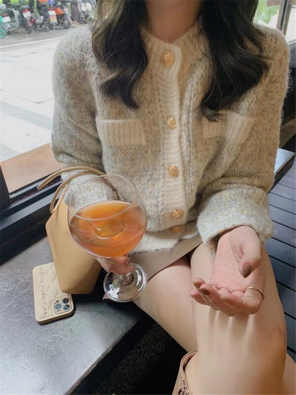 【MS STUDIO】Small Fragrance Round Collar Short Jacket YS1-93124# PCZ