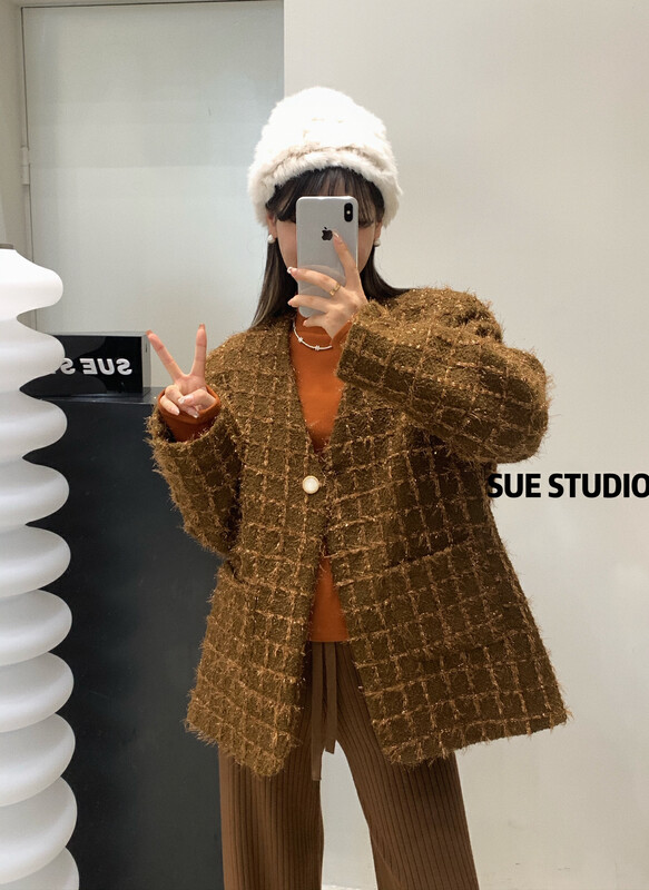 【SUE STUDIO】Xiaoxiangfeng Heavy Industry Large Short Jacket 98065# ZJY