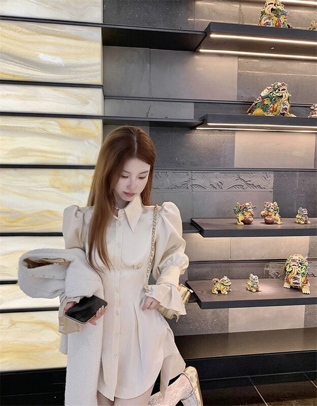 【MS STUDIO】Korean Shirt Dress 98766# PCZ