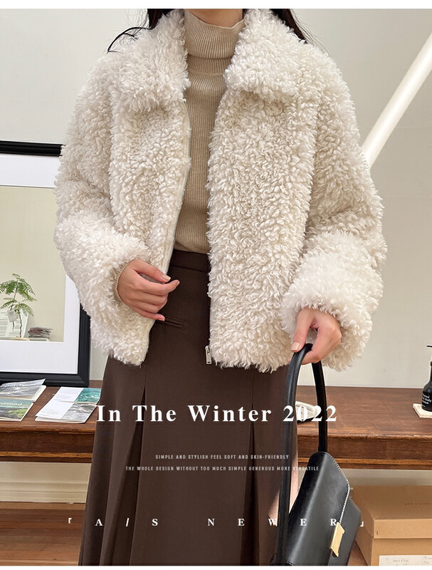 【THE MIND】Large lapels warm high-quality wool coat 61269